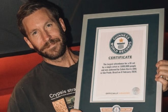Calvin Harris entra para o Guinness World Records com o maior público da história em um DJ Set