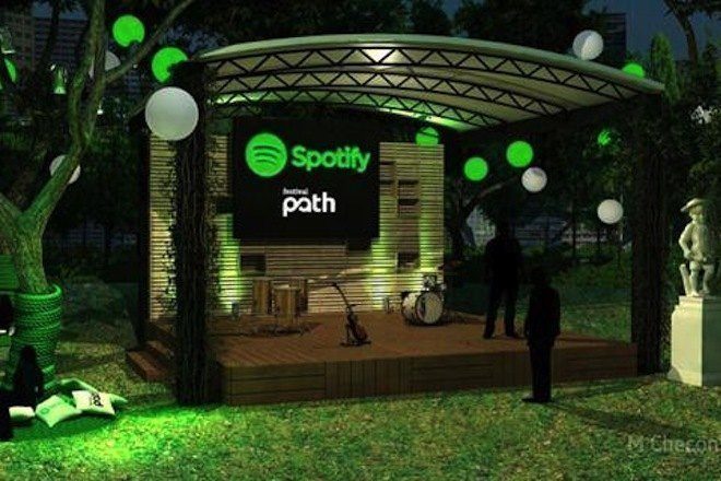 Spotify Monta Palco No Festival Path Em SP