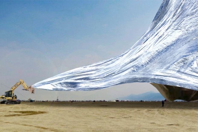 Campanha de crowdfunding quer levar cobertor espacial gigante para o Burning Man