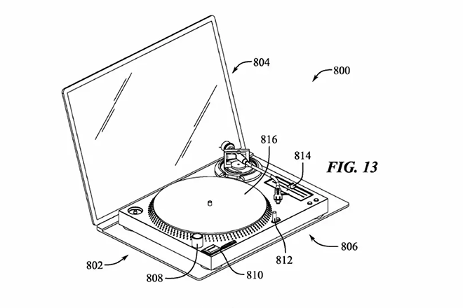Apple registra patente para MacBook Pro que pode se transformar em um tocadiscos